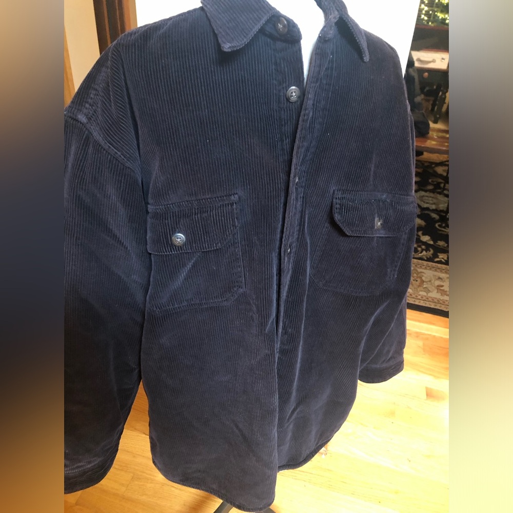 World Island Brown Corduroy Lined Jacket size large